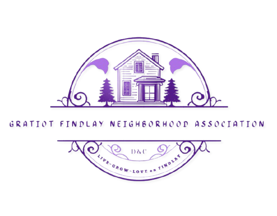 LIVE GROW LOVE on FINDLAY logo