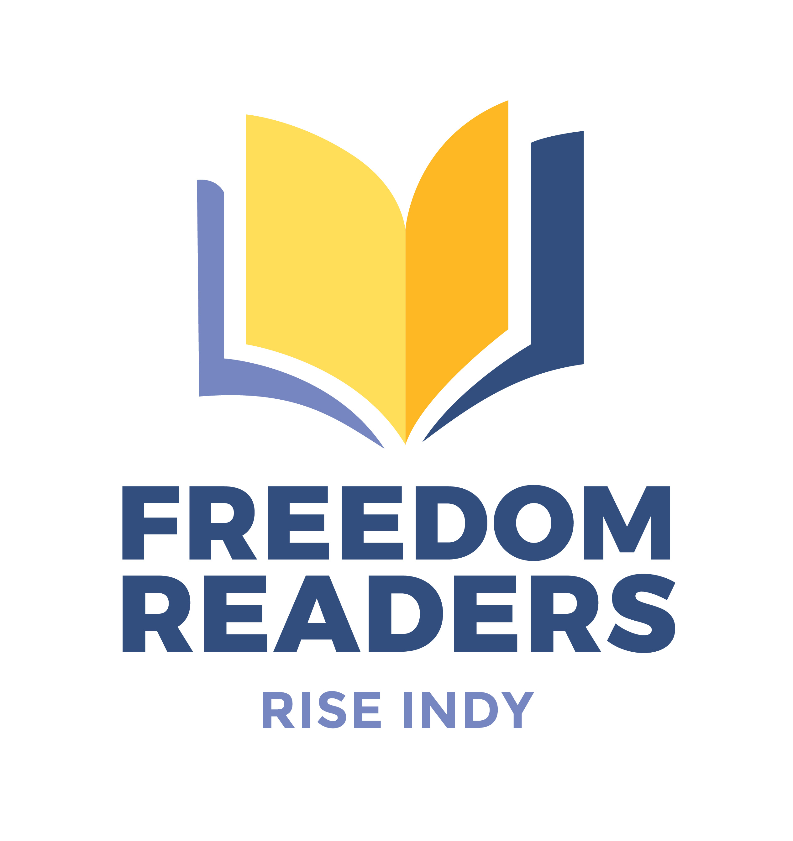 Freedom Readers by RISE INDY logo
