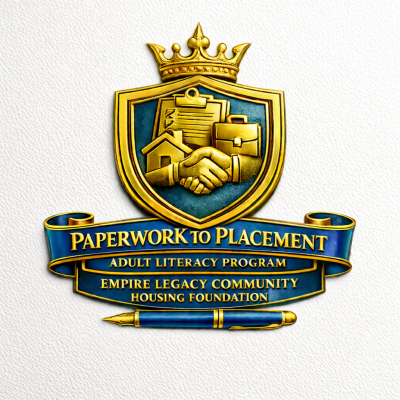 Paperwork to Placement Adult Literacy Program logo